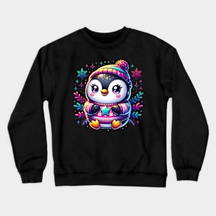 Penguin Christmas Winter Cute Chibi Kawaii Cartoon Crewneck Sweatshirt